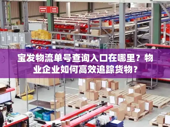 宝发物流单号查询入口在哪里？物业企业如何高效追踪货物？
