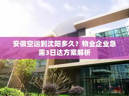 安徽空运到沈阳多久？物业企业急需3日达方案解析