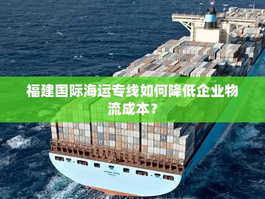 福建国际海运专线如何降低企业物流成本？