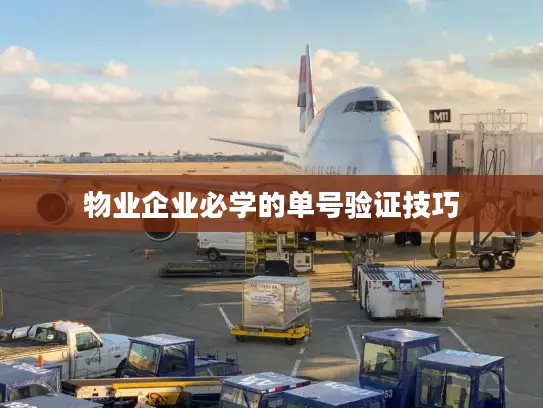 物业企业必学的单号验证技巧