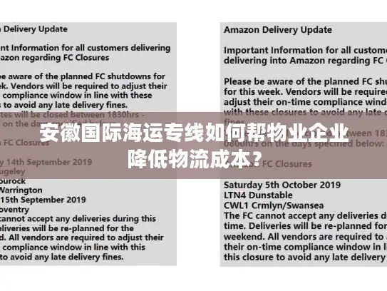 安徽国际海运专线如何帮物业企业降低物流成本？