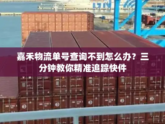 嘉禾物流单号查询不到怎么办？三分钟教你精准追踪快件