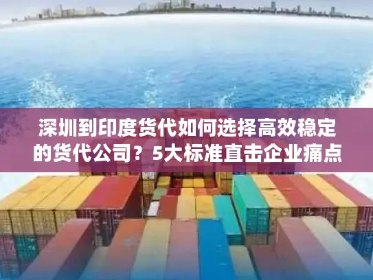深圳到印度货代如何选择高效稳定的货代公司？5大标准直击企业痛点
