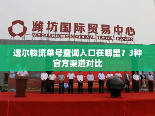 速尔物流单号查询入口在哪里？3种官方渠道对比