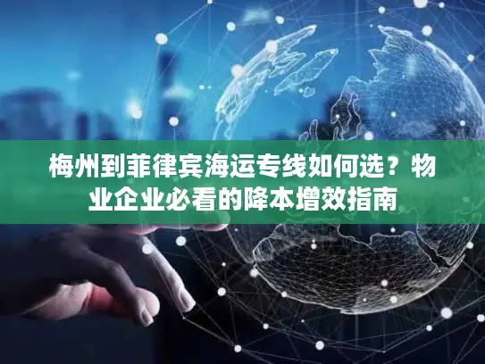 梅州到菲律宾海运专线如何选？物业企业必看的降本增效指南