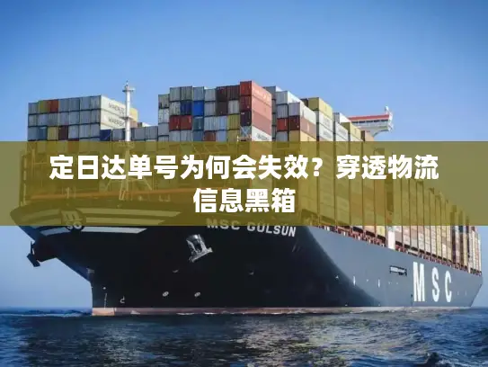 定日达单号为何会失效？穿透物流信息黑箱
