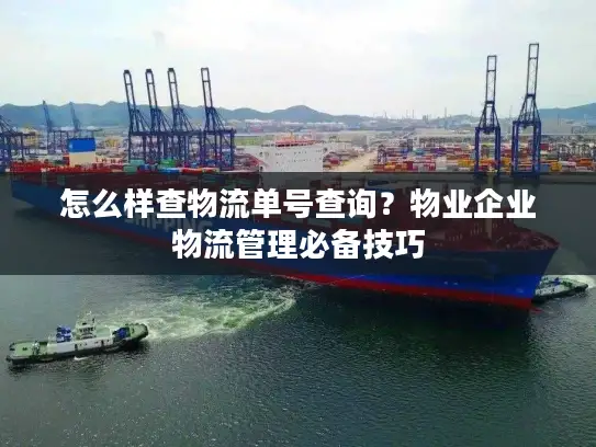 怎么样查物流单号查询？物业企业物流管理必备技巧