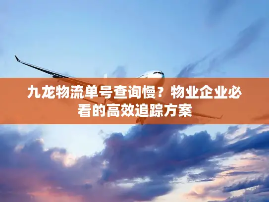 九龙物流单号查询慢？物业企业必看的高效追踪方案
