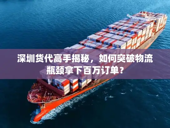 深圳货代高手揭秘，如何突破物流瓶颈拿下百万订单？