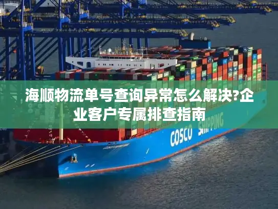 海顺物流单号查询异常怎么解决?企业客户专属排查指南