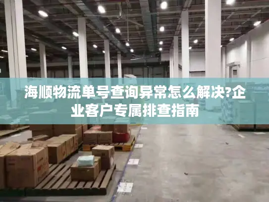 海顺物流单号查询异常怎么解决?企业客户专属排查指南