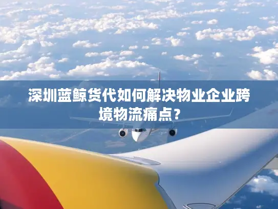 深圳蓝鲸货代如何解决物业企业跨境物流痛点？