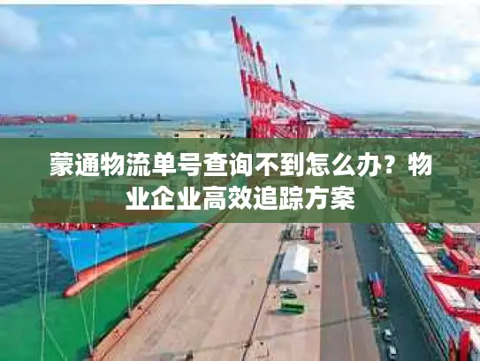 蒙通物流单号查询不到怎么办？物业企业高效追踪方案