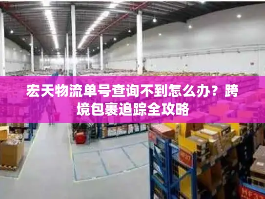 宏天物流单号查询不到怎么办？跨境包裹追踪全攻略