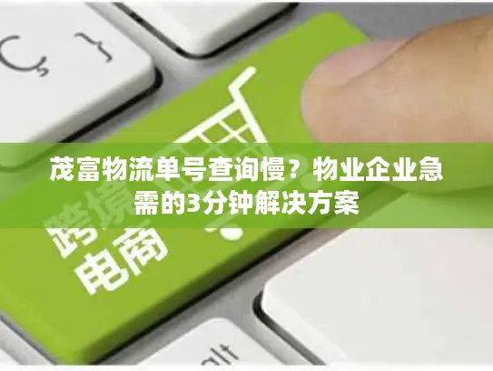 茂富物流单号查询慢？物业企业急需的3分钟解决方案