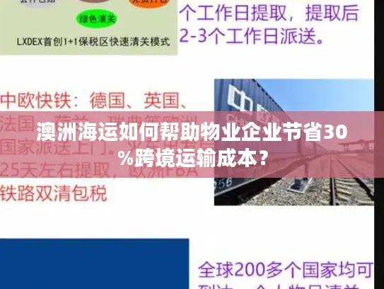 澳洲海运如何帮助物业企业节省30%跨境运输成本？