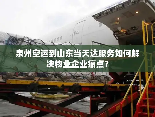 泉州空运到山东当天达服务如何解决物业企业痛点？