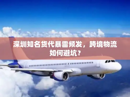 深圳知名货代暴雷频发，跨境物流如何避坑？