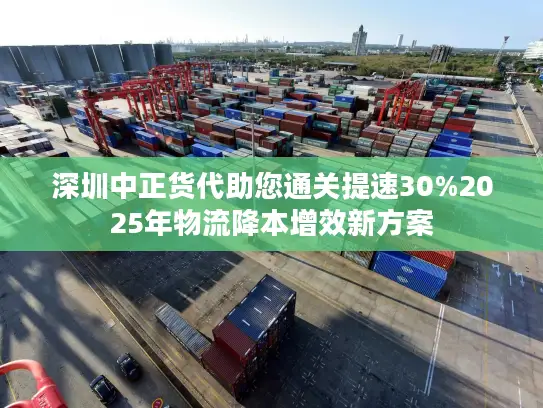 深圳中正货代助您通关提速30%2025年物流降本增效新方案