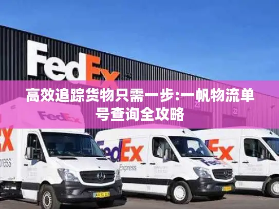 高效追踪货物只需一步:一帆物流单号查询全攻略