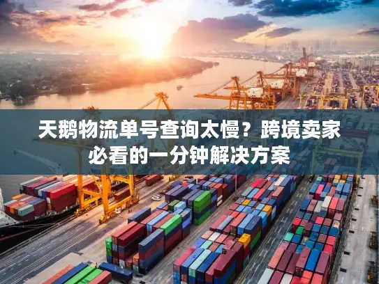 天鹅物流单号查询太慢？跨境卖家必看的一分钟解决方案