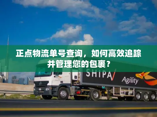 正点物流单号查询，如何高效追踪并管理您的包裹？