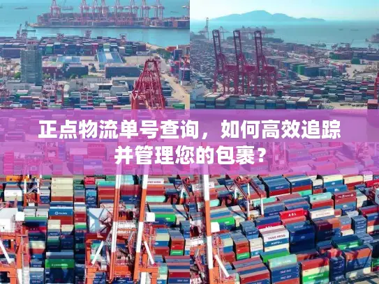 正点物流单号查询，如何高效追踪并管理您的包裹？