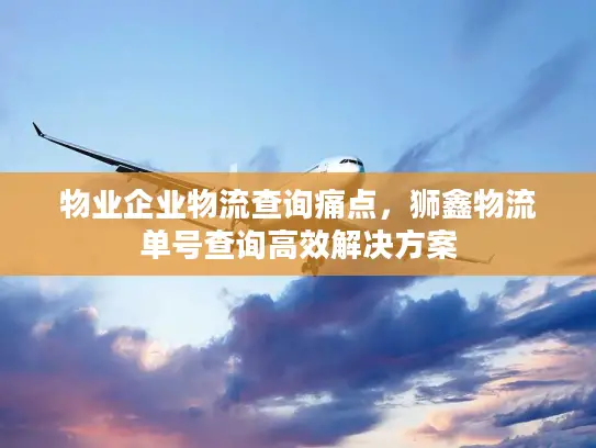 物业企业物流查询痛点，狮鑫物流单号查询高效解决方案