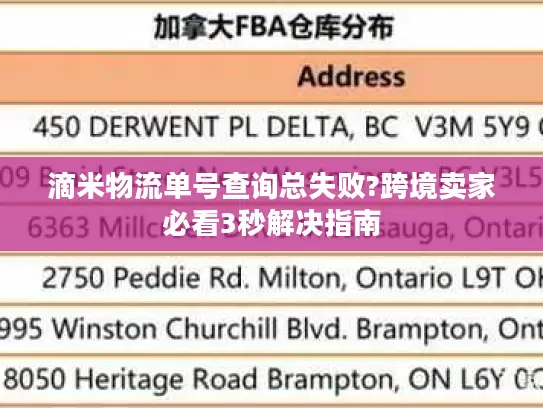滴米物流单号查询总失败?跨境卖家必看3秒解决指南