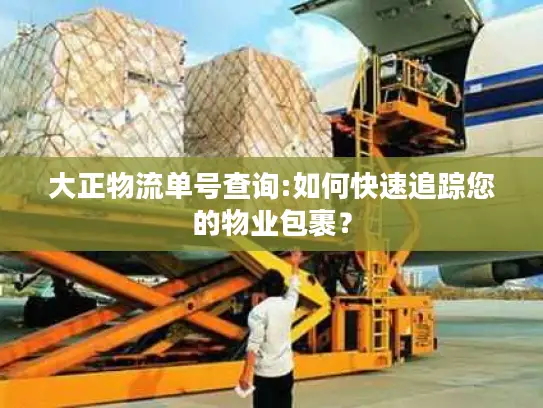 大正物流单号查询:如何快速追踪您的物业包裹？