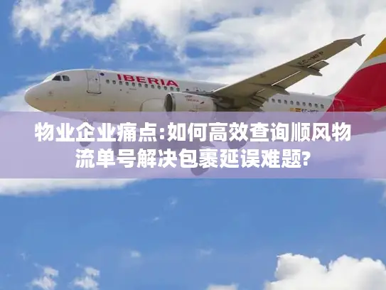 物业企业痛点:如何高效查询顺风物流单号解决包裹延误难题?