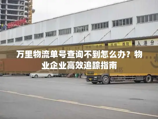 万里物流单号查询不到怎么办？物业企业高效追踪指南