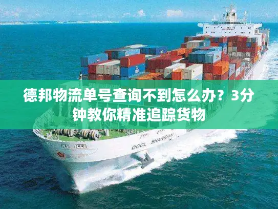 德邦物流单号查询不到怎么办？3分钟教你精准追踪货物