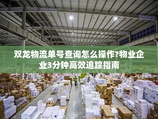 双龙物流单号查询怎么操作?物业企业3分钟高效追踪指南