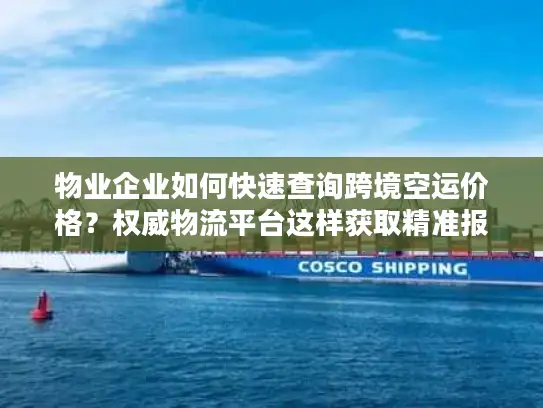 物业企业如何快速查询跨境空运价格？权威物流平台这样获取精准报价