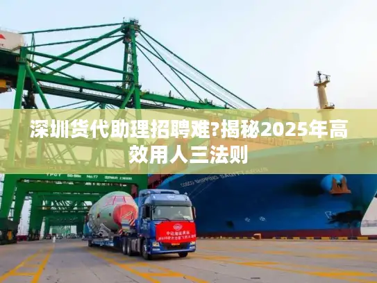 深圳货代助理招聘难?揭秘2025年高效用人三法则