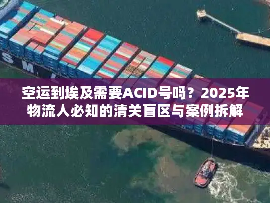 空运到埃及需要ACID号吗？2025年物流人必知的清关盲区与案例拆解