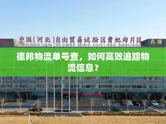 德邦物流单号查，如何高效追踪物流信息？