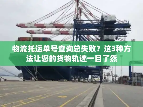 物流托运单号查询总失败？这3种方法让您的货物轨迹一目了然