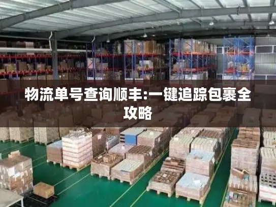 物流单号查询顺丰:一键追踪包裹全攻略