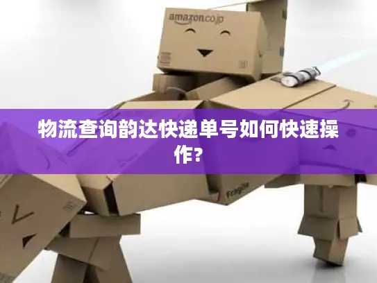 物流查询韵达快递单号如何快速操作?