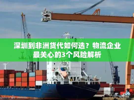深圳到非洲货代如何选？物流企业最关心的3个风险解析