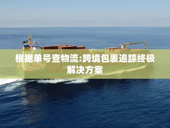 根据单号查物流:跨境包裹追踪终极解决方案