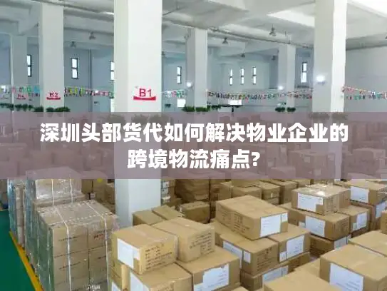 深圳头部货代如何解决物业企业的跨境物流痛点?
