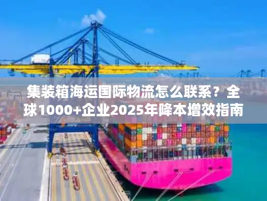 集装箱海运国际物流怎么联系？全球1000+企业2025年降本增效指南