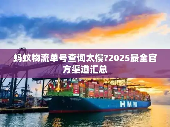 蚂蚁物流单号查询太慢?2025最全官方渠道汇总
