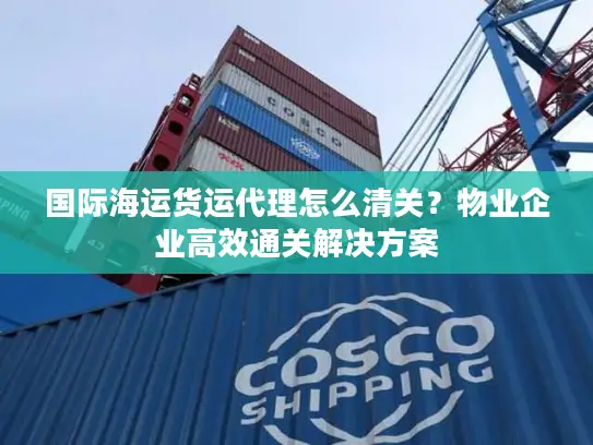 国际海运货运代理怎么清关？物业企业高效通关解决方案