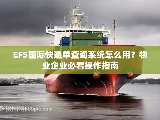 EFS国际快递单查询系统怎么用？物业企业必看操作指南