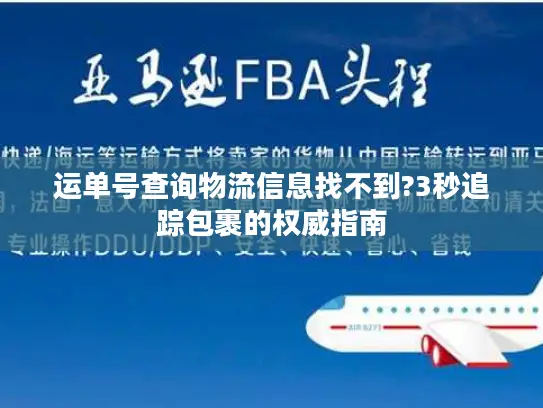 运单号查询物流信息找不到?3秒追踪包裹的权威指南