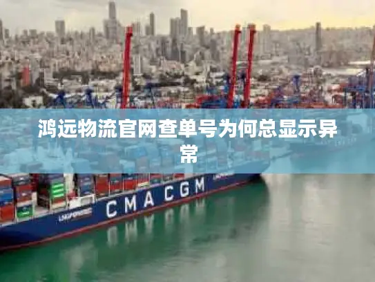 鸿远物流官网查单号为何总显示异常